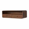Floating Chestnut Open Console