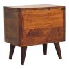 Chestnut Lid-up Storage Stool