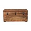 Buffalo Hide Oak-ish Storage Trunk