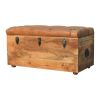 Buffalo Hide Oak-ish Storage Trunk