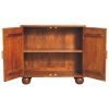 Chestnut Carved Ball Cabinet
