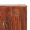 Chestnut Carved Ball Cabinet