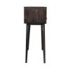 Curved Ash Black Console Table