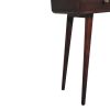 Curved California Walnut Console Table