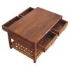 Regency Woven Console Table with 2 drawers