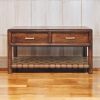 Regency Woven Console Table with 2 drawers