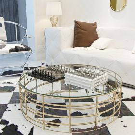 36  Round Tempered Glass Table Top 1 4  Thick Polished Edge (Option: Transparent)